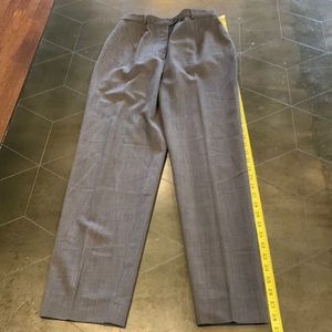 Bernard Zins of Paris size 4 dress slack with brown paid color - made in France.